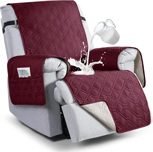 Vista 8 de VANSOFY Fundas 100% impermeables para sillas reclinables, funda antideslizante para silla reclinable para perros, protector de muebles, funda