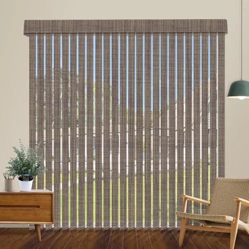 Vista 14 de Persianas verticales opacas sin cordón, persianas de tela con listones de 3.5 pulgadas, persianas verticales con protección UV, tamaño súper grande