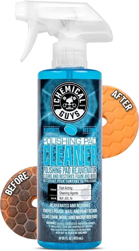 Vista 6 de Chemical Guys BUF_333_16 Limpiador de Almohadillas de Pulido de Espuma y Lana, a Base de Cítricos, 16 fl oz