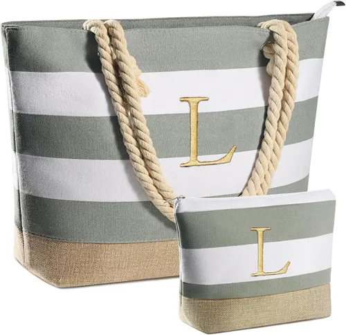 Vista 63 de YOOLIFE Bolsas de playa para mujer, bolsa de lona de viaje, bolsa impermeable para piscina, artículos esenciales de viaje, regalos para mujeres