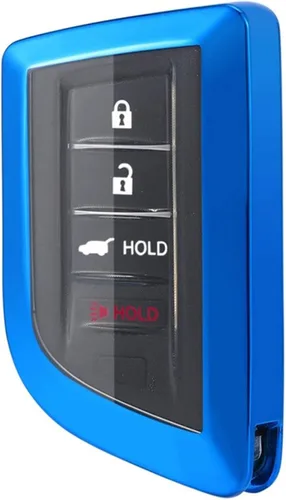 Vista 3 de Funda protectora de TPU de 360 grados para llavero de Acura MDX RDX con entrada sin llave (Azul)