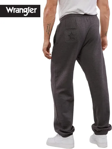 Vista 2 de Wrangler Pantalones deportivos para hombre, regulares, grandes y altos, de forro polar, pantalones deportivos con bolsillos