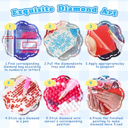 Vista 4 de DOTSOPS Kits de Pintura de Diamantes Arte Adultos Kit de Pintura Manualidades DIY Arte de Diamantes 5D Paquetes Kits Completos para Adultos