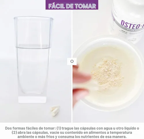 Vista 5 de NBI Osteo-K Bone Support - Mini Complejo de vitamina D y K con suplemento de citrato de calcio 45 mg de vitamina K2 (MK4) para una salud