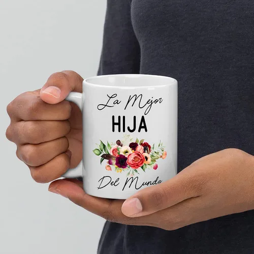 Vista 6 de Fantastic Gifts Taza La Mejor Hija Del Mundo, regalo para hija, taza de la mejor hija del mundo, regalo de cumpleaños, regalo para el día de la Madre