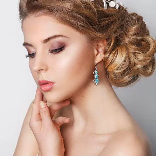 Vista 2 de 1214 pares de aretes colgantes para mujer juego de aretes bohemios de gota de agua para niñas