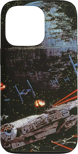 Vista 10 de Star Wars Return of the Jedi Death Star II Battle - Carcasa negra para iPhone 17