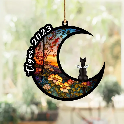 Vista 140 de Nazenti Atrapasoles conmemorativo para perros, adornos de Navidad personalizados para perros, adorno de Navidad, regalos conmemorativos para perros