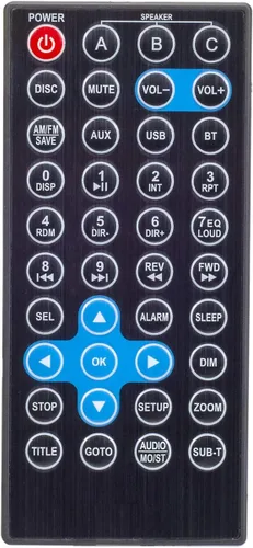 Vista 3 de Sistema estéreo de entretenimiento multimedia RV con Bluetooth/DVD/USB/AM/FM/MP3/AUX, receptor de 3 zonas