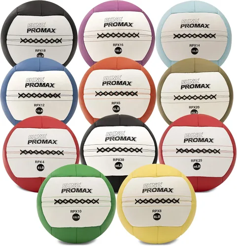 Vista 3 de Pelotas de gimnasio Champion Sports Rhino Promax Slam con agarre antideslizante. Pelota de ejercicio Crossfit, TRX, Pliometria, ejercicios mixtos.