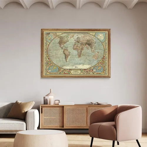 Vista 2 de Anatolian Puzzle - Mapa del mundo, Rompecabezas de 2000 piezas, #3935