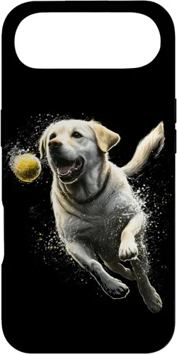Vista 27 de Yellow Labrador Retriever Chasing a Ball Labrador Retriever Case for iPhone 17