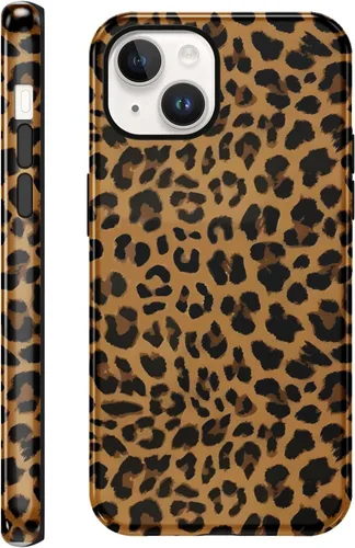 Vista 50 de Funda de teléfono con estampado de guepardo para iPhone 7/8/SE 2020/2022 de 4.7 pulgadas, funda de lujo con diseño de leopardo marrón coqueta a