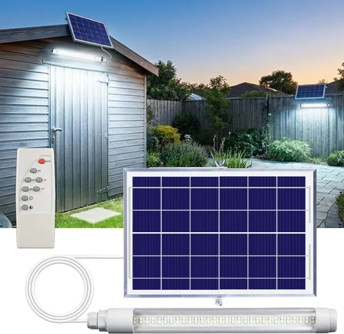 Vista 9 de Luces solares de gallinero con temporizador, luces solares para cobertizos Paquete de 2/Blanco Frío