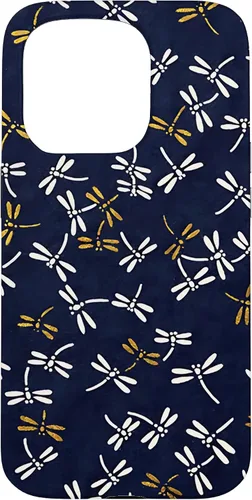 Vista 14 de Dragonflies Pattern Japanese Tombo Akitsu Case for iPhone 17