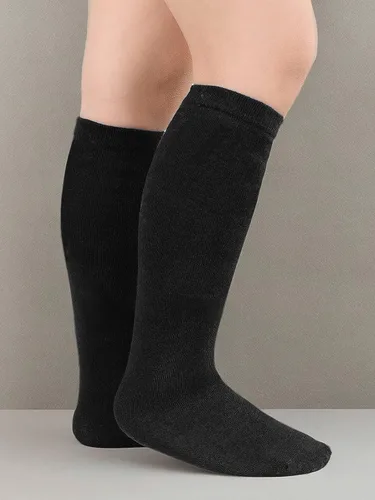 Vista 7 de Century Star Calcetines de fútbol de algodón para niños y jóvenes, calcetines de tubo suave, hasta la rodilla, calcetines deportivos largos