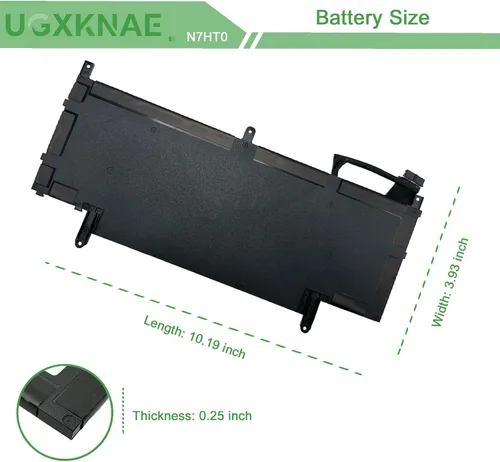 Vista 7 de Batería de repuesto para laptop N7HT0 para Dell Latitude 9510 2 en 1 Latitude 9510 9520 Series Notebook TVKGH V5K68 N2NLL HYMNG N7HTO 08NFC7 0PKW00