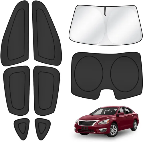 Vista 84 de T TGBROS Parasol para parabrisas para BMW X1 F48 2016 2017 2018 2019 2020 2021 2022 para ventana de automóvil, con bloqueo UV grueso y opaca