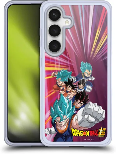 Vista 324 de Head Case Designs Funda de gel con licencia oficial de Dragon Ball Super Group Future Trunks Arc Characters [protección de grado militar] compatible