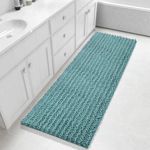 Vista 66 de Yimobra Alfombras de Baño Antideslizantes Lavables - Alfombra de Baño de Chenilla Ultra Suave Absorbente, Alfombra Peluda de Secado Rápido para Negro