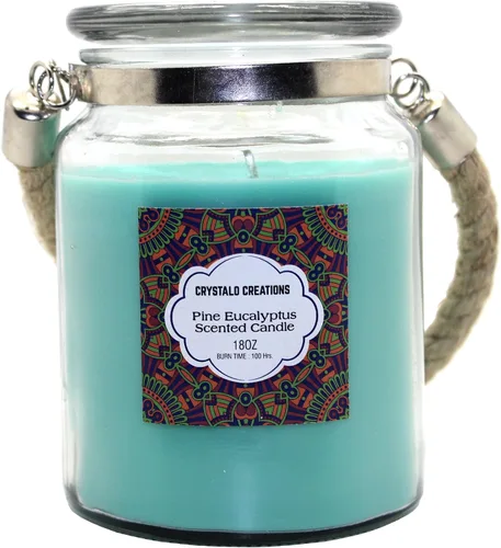 Vista 4 de Creations Dragon's Blood Vela perfumada con mango de cuerda, 18 onzas