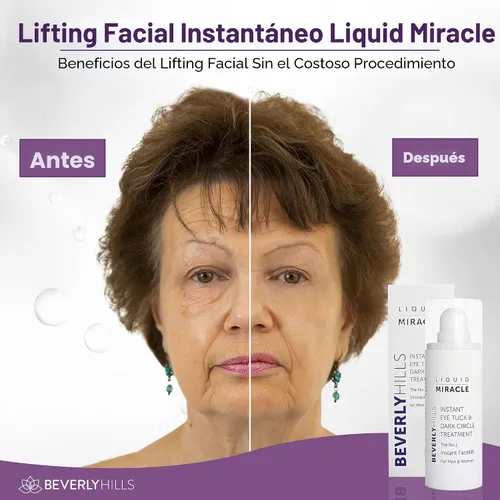 Vista 2 de Beverly Hills Tratamiento de suero de ojos antienvejecimiento instantáneo para ojeras, ojos hinchados, arrugas, bolsas debajo de los ojos, líneas