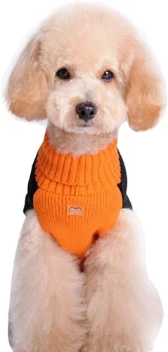 Vista 2 de Suéter con calabazas para perros BOBIBI, día festivo Halloween, ropa para mascotas, m