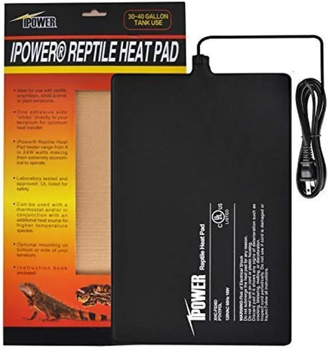 Vista 17 de iPower Almohadilla de Calor para Reptiles Bajo el Tanque, Calentador de Terrario, Alfombrilla de Calentamiento para Tortuga, Lagarto, Rana