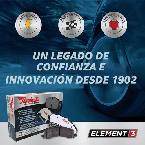 Vista 7 de Raybestos Element3 EHT™ RAutomotive Pastillas de Freno Delanteras de Reemplazo para Mazda CX-5 Seleccionado 2013-2023 (EHT1623H)