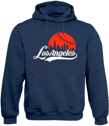 Vista 22 de Xtreme Apparrel Cityscape Skyline - Sudadera con capucha para hombre para fanáticos del béisbol