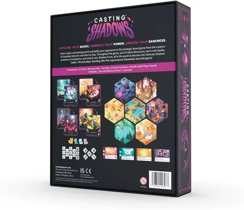 Vista 2 de Juego de mesa Unstable Games Casting Shadows - Juego de estrategia de fantasía por turnos para 2-4 jugadores, de 12 años en adelante - 30-60 minutos