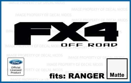Vista 13 de FX4 Offroad - Calcomanías adhesivas naranjas para Ford Ranger troqueladas (2019-2020) - CO_Solid (juego de 2) con licencia