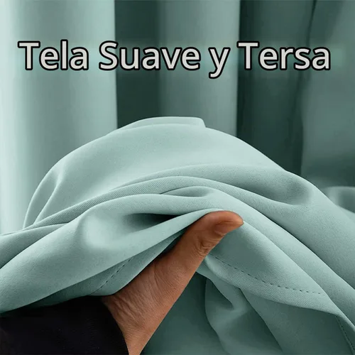 Vista 3 de MIULEE Cortinas opacas para dormitorio o sala de estar, juego de 2 paneles de cortina para ventana con aislamiento térmico y bloqueo de luz
