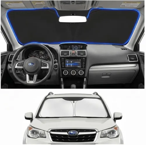 Vista 68 de Parasol para parabrisas para BMW X1 E84 2016-2024 2025, accesorios – Cubierta de parasol para parabrisas de ventana delantera, ajuste personalizado