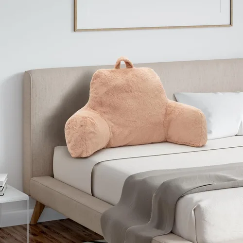 Vista 6 de Almohada de lectura para sentarse en la cama para adultos, almohada estándar de lectura con espuma viscoelástica, almohada de respaldo para la cama