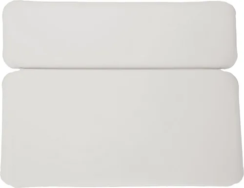 Vista 2 de Luxury Comfort - Almohada de baño de spa y espuma de vinilo blanco grande para relajar la tina de hidromasaje