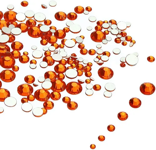 Vista 18 de LolliBeads Piedras redondas de resina para uñas con parte trasera plana y cristales acrílicos.