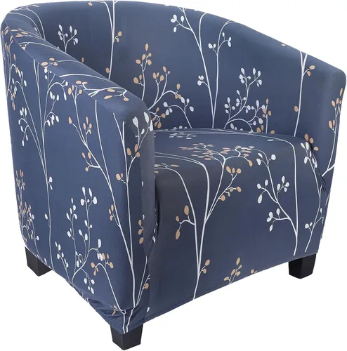 Vista 13 de SearchI Funda Elástica para Silla Club, Fundas Elásticas para Silla Barrel, Fundas Estampadas para Silla Tub, Funda de Elastano Suave para Sillón