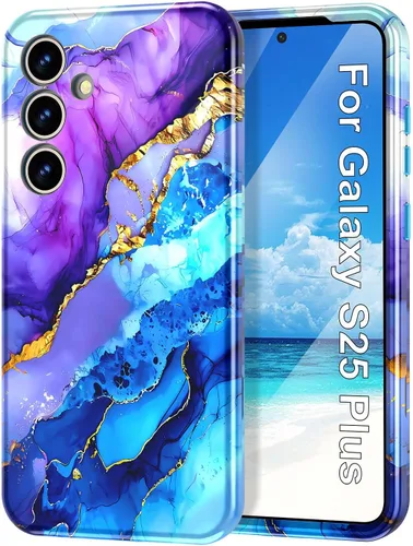 Vista 56 de Btscase para Samsung Galaxy S25, [Probado contra caídas de grado militar] Funda protectora de diseño de patrón de mármol, resistente, delgada