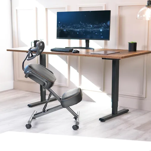 Vista 11 de DRAGONN by VIVO DN-CH-K02B - Silla ergonómica arrodillada con soporte para el respaldo, taburete ajustable para el hogar y la oficina con asiento