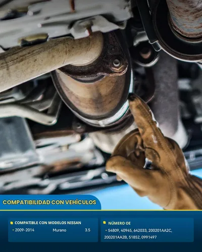 Vista 3 de PHILTOP Convertidor Catalítico de Ajuste Directo para Murano 2009 2010 2011 2012 2013 2014 3.5L, Cáscara de Acero Inoxidable Aluminio 203-1010
