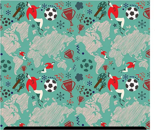 Vista 14 de HTV con estampado deportivo (19.66 x 36 pulgadas) - Fútbol americano