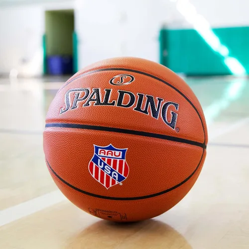 Vista 7 de Spalding Precision TF-1000 AAU Official Game Ball, Indoor Basketball