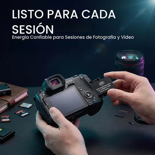 Vista 7 de BM Premium Batería LP-E12 para cámaras digitales Canon EOS-M, EOS M2, EOS M10, EOS M50, EOS M50 Mark II, EOS M100, EOS M200, SX70 HS, Rebel SL1