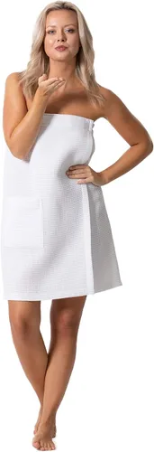 Vista 45 de Robe Direct Quick Dry, Lightweight Waffle Spa/Bath Wrap with Adjustable Closure & Elastic Top