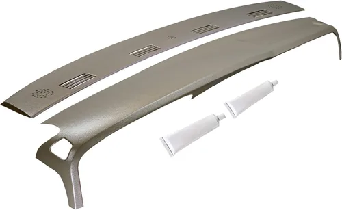 Vista 10 de DashSkin Tapa moldeada de dos piezas para salpicadero compatible con Dodge Ram 2002-2005 (Ram 2500 y 3500 2003-2005) en gris pizarra oscura gris