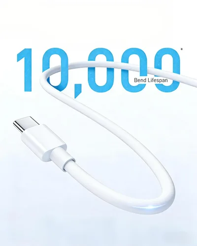 Vista 4 de Cable USB C a C de 240 W, paquete de 2 (6 pies/6 pies), cable de carga rápida USB-C a USB-C, cable de alimentación tipo C compatible con iPhone 17