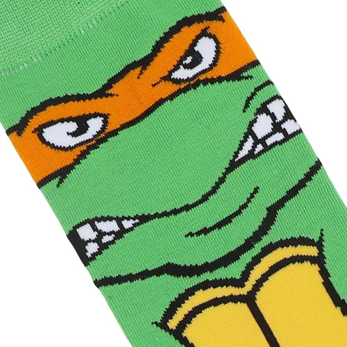 Vista 4 de Bioworld Teenage Mutant Ninja Turtles Animigos Mens Crew Socks