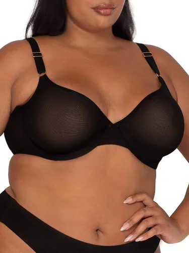Vista 4 de Smart & Sexy Brasier de malla transparente para mujer