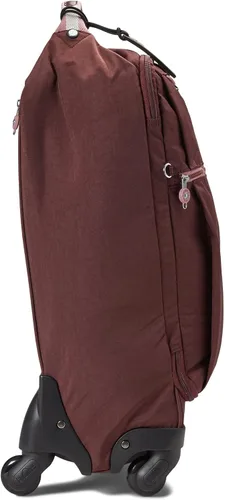 Vista 3 de Kipling Darcey - Equipaje de mano suave pequeño de 22 pulgadas para mujer nailon ruedas giratorias de 360 grados Caoba Bl
